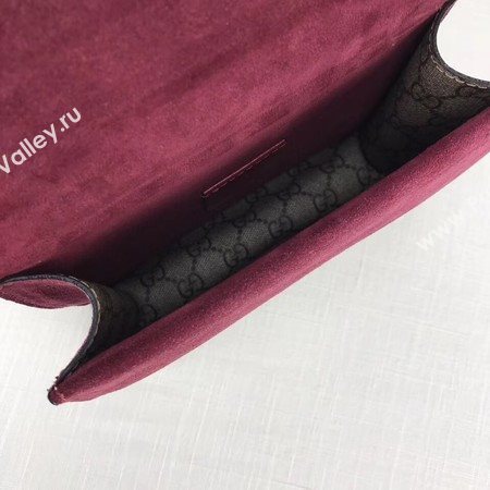 Gucci Mini Dionysus GG Canvas Shoulder Bag 421970 Wine