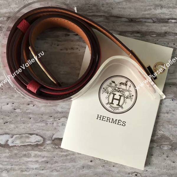 HERMES 1.7cm Original Leather Female Belt 17414b