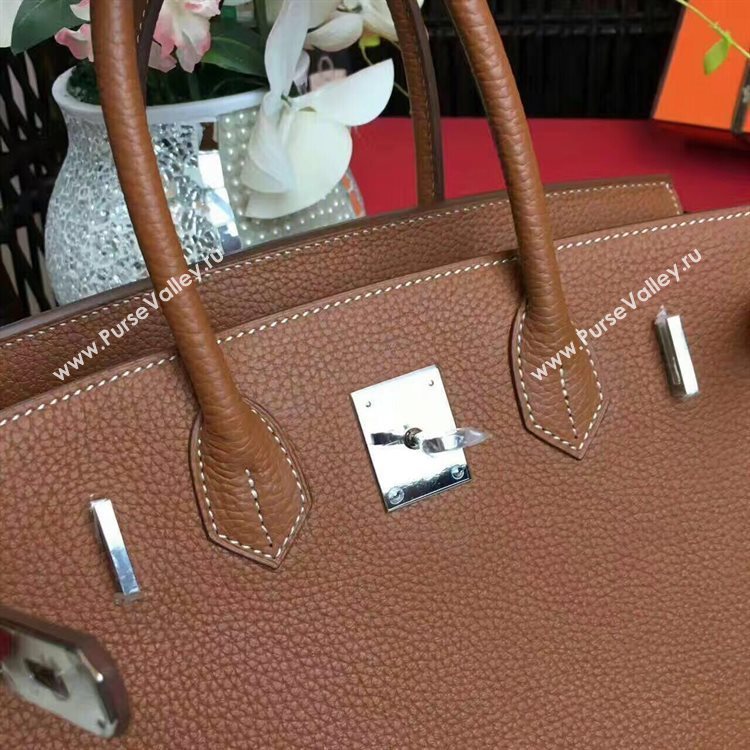 Hermes Birkin Bag Original Leather 17825 Brown