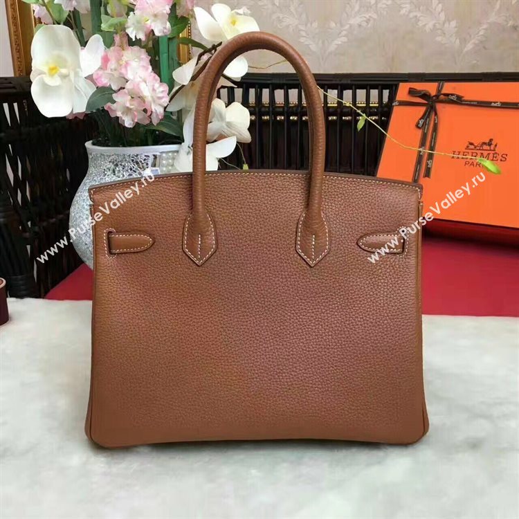 Hermes Birkin Bag Original Leather 17825 Brown