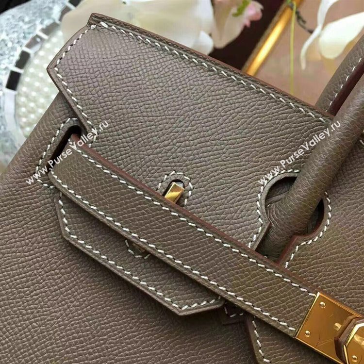 Hermes Birkin Bag Original Leather 17825 Grey