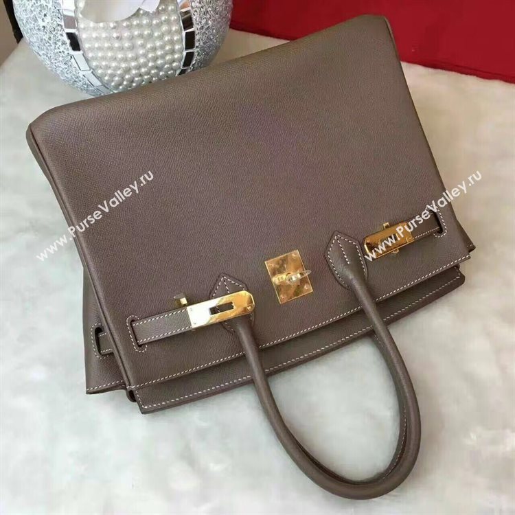 Hermes Birkin Bag Original Leather 17825 Grey