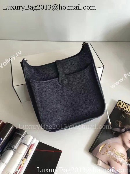 Hermes Evelyne 30cm Messenger Bag E3301 Black