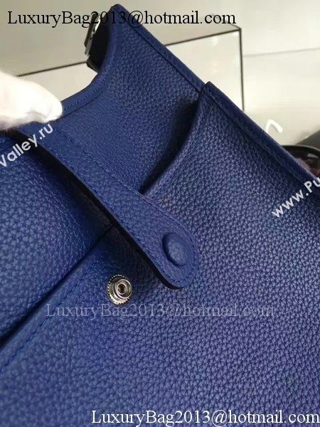 Hermes Evelyne 30cm Messenger Bag E3301 Blue