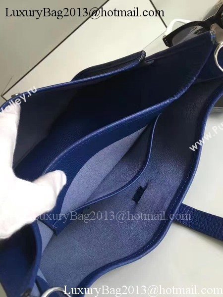 Hermes Evelyne 30cm Messenger Bag E3301 Blue