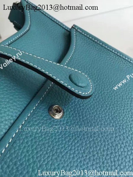 Hermes Evelyne 30cm Messenger Bag E3301 Light Blue