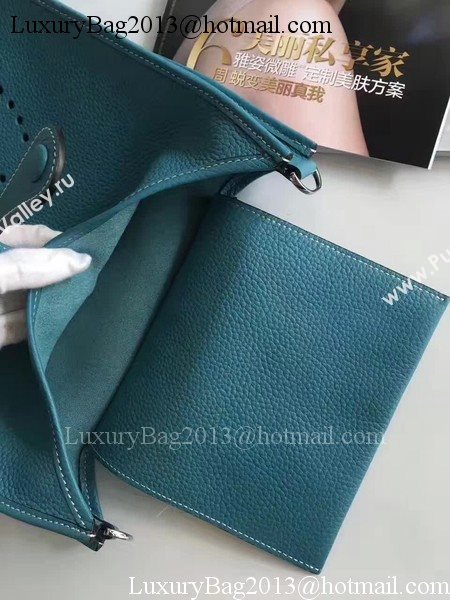 Hermes Evelyne 30cm Messenger Bag E3301 Light Blue