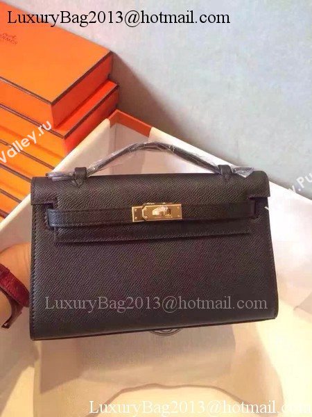 Hermes Kelly 22cm Tote Bag Original Leather KL22 Black