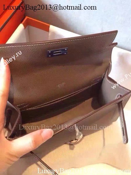 Hermes Kelly 22cm Tote Bag Original Leather KL22 Grey