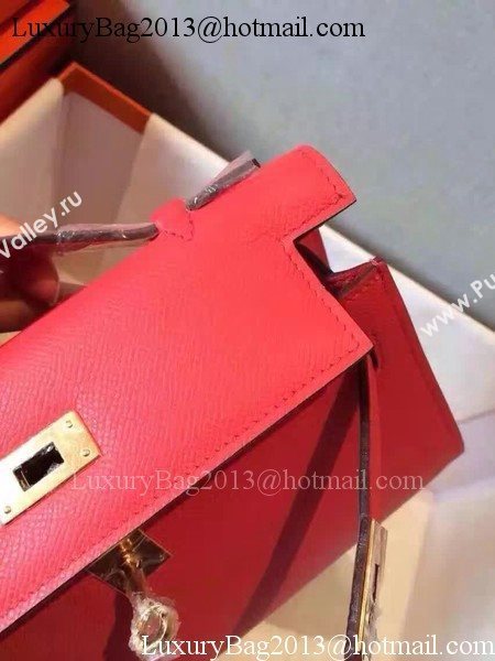 Hermes Kelly 22cm Tote Bag Original Leather KL22 Red