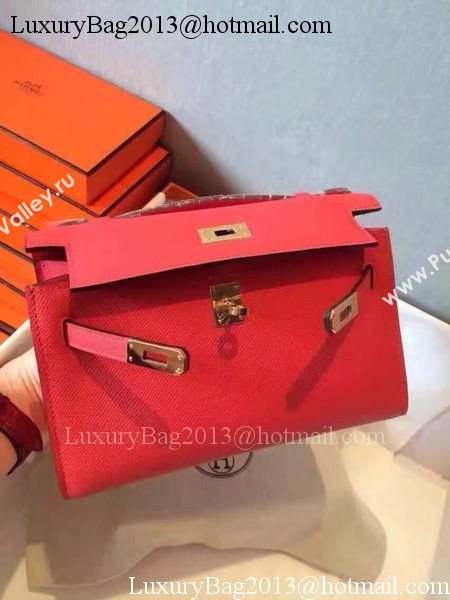 Hermes Kelly 22cm Tote Bag Original Leather KL22 Red