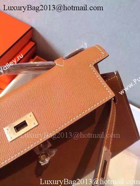 Hermes Kelly 22cm Tote Bag Original Leather KL22 Wheat