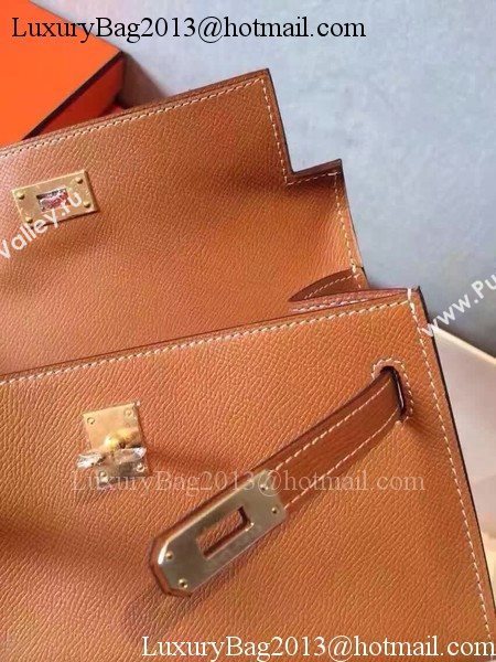 Hermes Kelly 22cm Tote Bag Original Leather KL22 Wheat