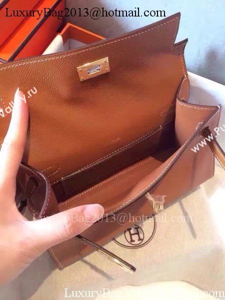 Hermes Kelly 22cm Tote Bag Original Leather KL22 Wheat