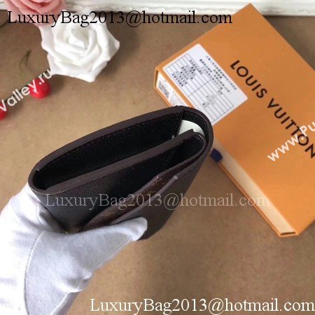 Louis Vuitton CRUISE 2017 DOUBLE V WALLET M64317 Black