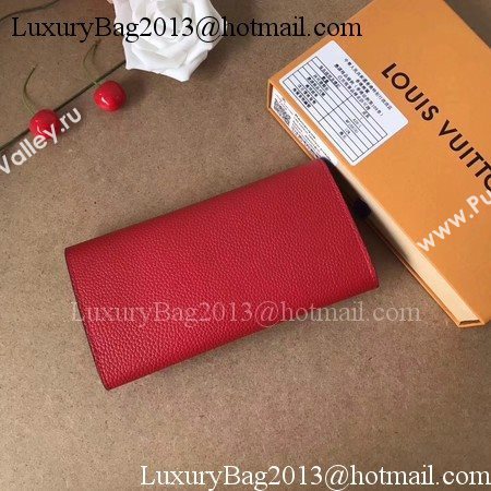 Louis Vuitton CRUISE 2017 DOUBLE V WALLET M64317 Red