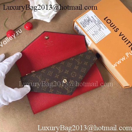 Louis Vuitton CRUISE 2017 DOUBLE V WALLET M64317 Red