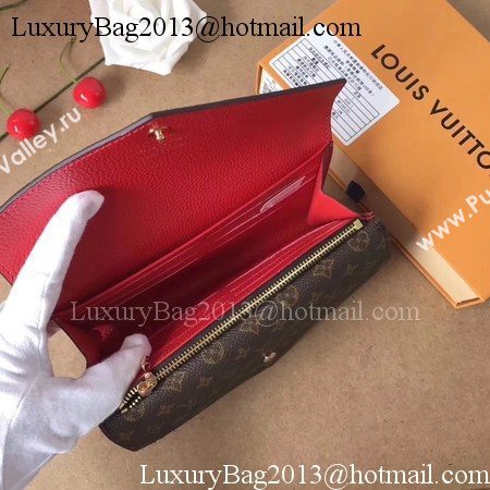 Louis Vuitton CRUISE 2017 DOUBLE V WALLET M64317 Red