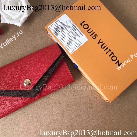 Louis Vuitton CRUISE 2017 DOUBLE V WALLET M64317 Red