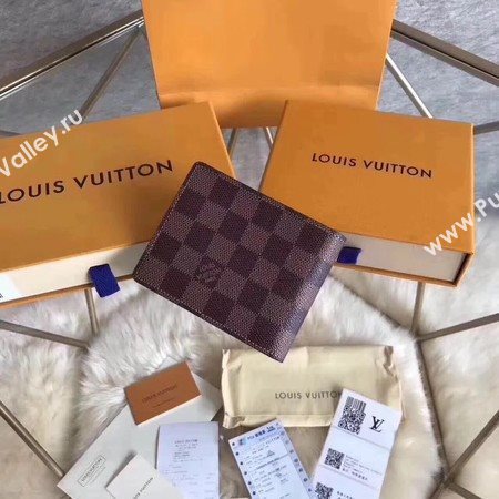 Louis Vuitton Damier Ebene Canvas MULTIPLE WALLET N60895