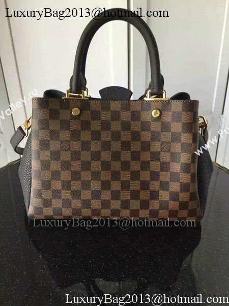 Louis Vuitton Damier Ebene Canvas BRITTANY Bag N41673 Black