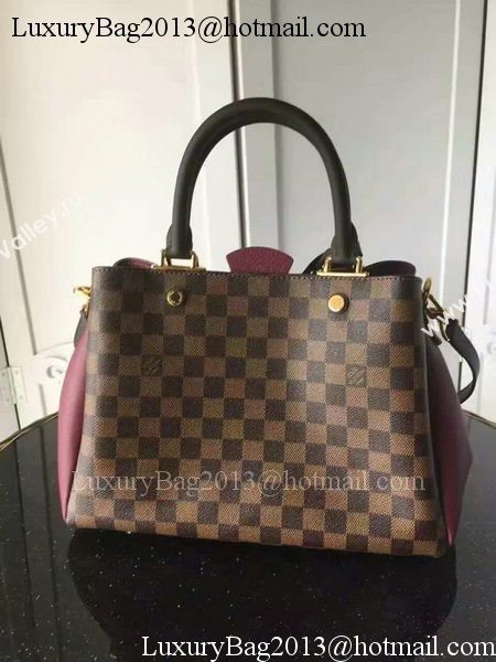 Louis Vuitton Damier Ebene Canvas BRITTANY Bag N41673 Purple