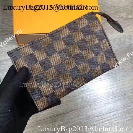 Louis Vuitton Damier Ebene Canvas TOILETRY POUCH 15 M47546