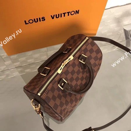 Louis Vuitton Damier Ebene Speedy 25 With Shoulder Strap N41181