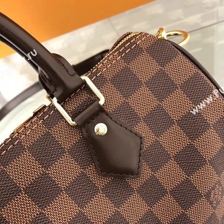 Louis Vuitton Damier Ebene Speedy 25 With Shoulder Strap N41181