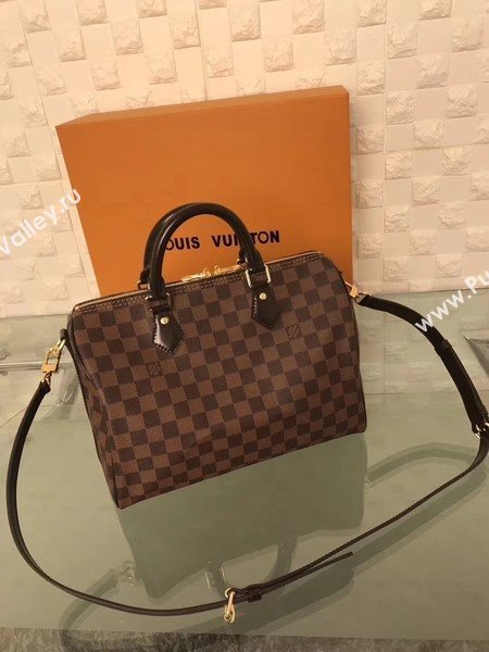 Louis Vuitton Damier Ebene Speedy 30 With Shoulder Strap N41183