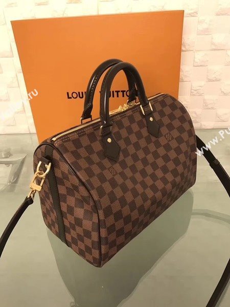 Louis Vuitton Damier Ebene Speedy 30 With Shoulder Strap N41183