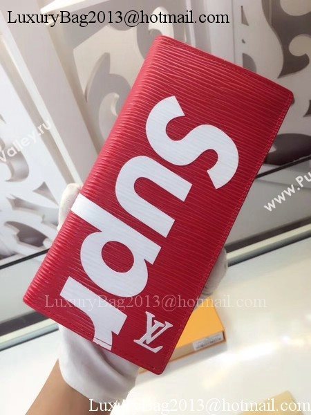 Louis Vuitton Epi Leather Supreme Wallet M67541 Red