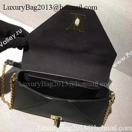 Louis Vuitton Leather Evening Bag LOVE NOTE M54501 Black