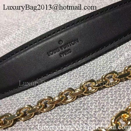 Louis Vuitton Leather Evening Bag LOVE NOTE M54501 Black