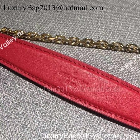 Louis Vuitton Leather Evening Bag LOVE NOTE M54501 Red