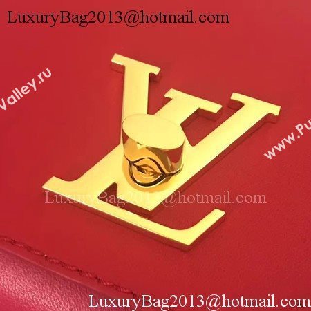 Louis Vuitton Leather Evening Bag LOVE NOTE M54501 Red