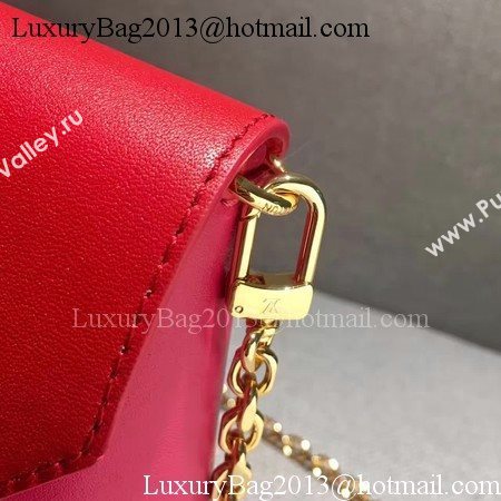 Louis Vuitton Leather Evening Bag LOVE NOTE M54501 Red