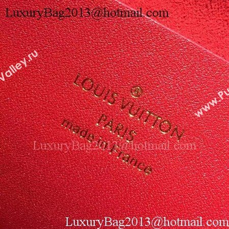 Louis Vuitton Leather Evening Bag LOVE NOTE M54501 Red