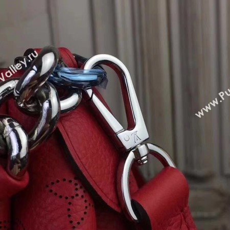 Louis Vuitton Mahina Leather BABYLONE CHAIN BB M51223 Red