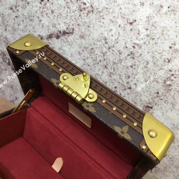 Louis Vuitton Mini Monogram Canvas Treasure Box 40665 Marroon