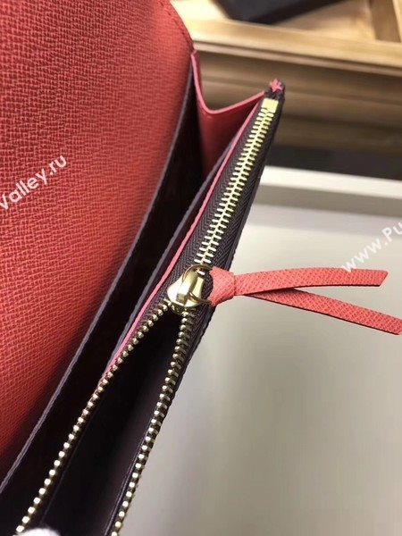 Louis Vuitton Monogram Canvas EMILIE WALLET M61289 Light Red