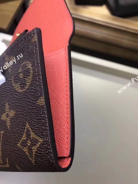 Louis Vuitton Monogram Canvas EMILIE WALLET M61289 Light Red