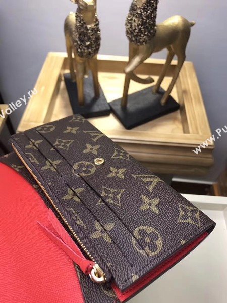 Louis Vuitton Monogram Canvas EMILIE WALLET M61289 Red