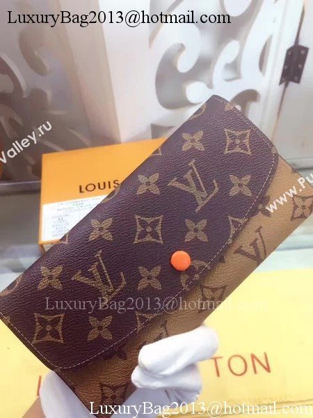 Louis Vuitton Monogram Canvas Emilie Wallet M60136 Orange