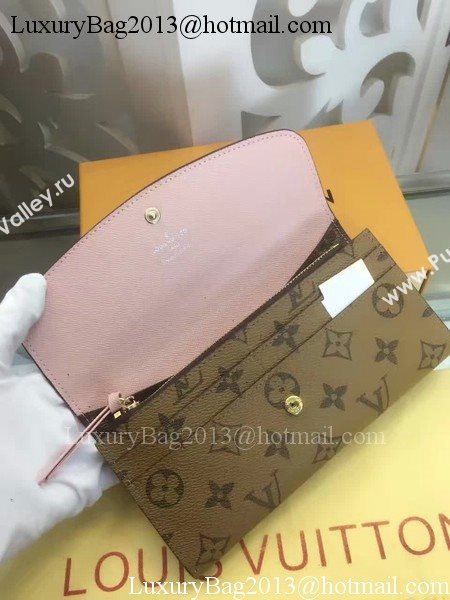 Louis Vuitton Monogram Canvas Emilie Wallet M60136 Pink