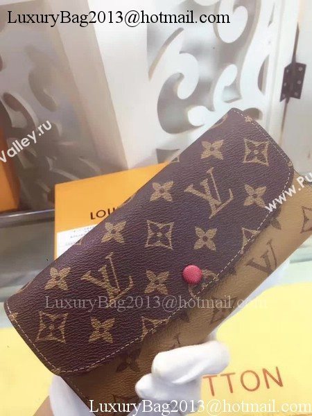 Louis Vuitton Monogram Canvas Emilie Wallet M60136 Rose