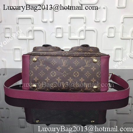 Louis Vuitton Monogram Canvas MANHATTAN Bag M43482 Wine