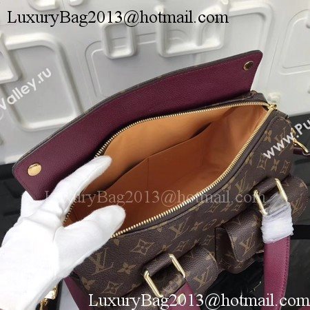 Louis Vuitton Monogram Canvas MANHATTAN Bag M43482 Wine