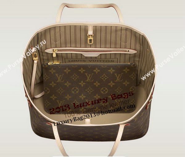 Louis Vuitton Monogram Canvas Neverfull MM M40995 Beige