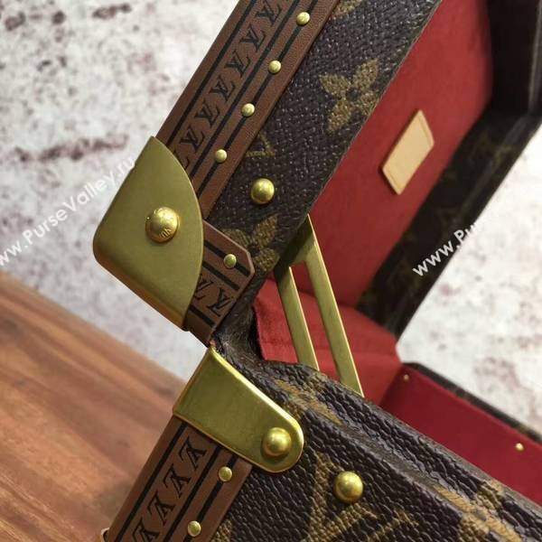 Louis Vuitton Monogram Canvas Treasure Box 40666 Marroon